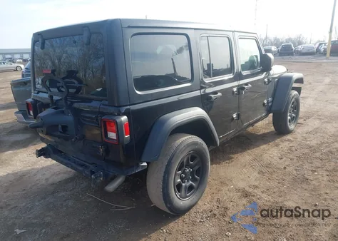 2020 Jeep Wrangler Unlimited Sport 4X4 из США, поврежденный, VIN 1C4HJXDN6LW143504